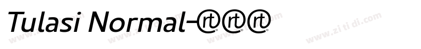 Tulasi Normal字体转换